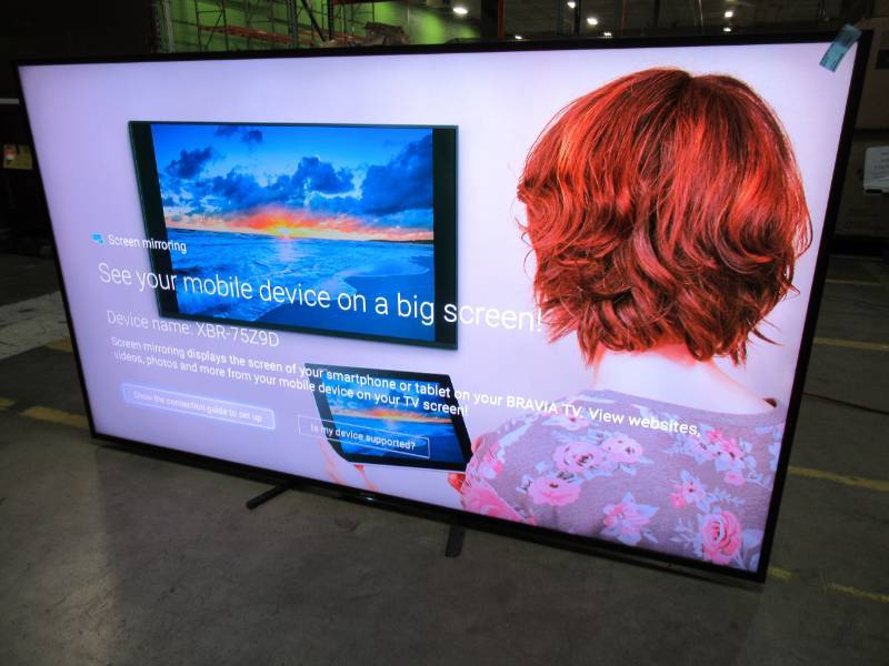 lot 12 image: Sony 75-Inch 4K Ultra HD Smart LED TV With Remote