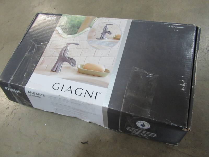 lot 97 image: Giagni Brushed Nickel 1-handle Single Hole4-in Centerset Watersense Bathroom Faucet