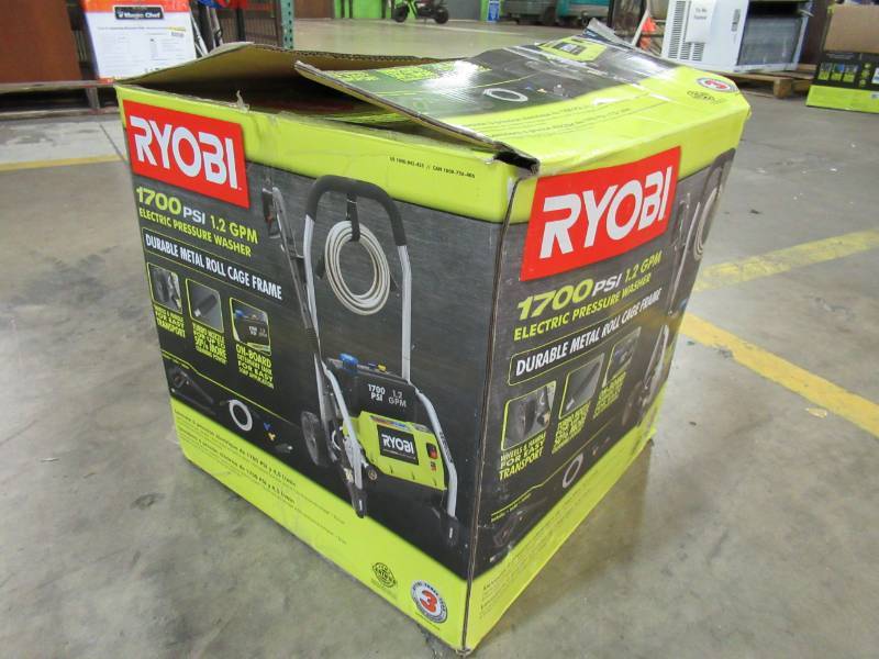 lot 93 image: Ryobi 1700-PSI 1.2-GPM Electric Pressure Washer