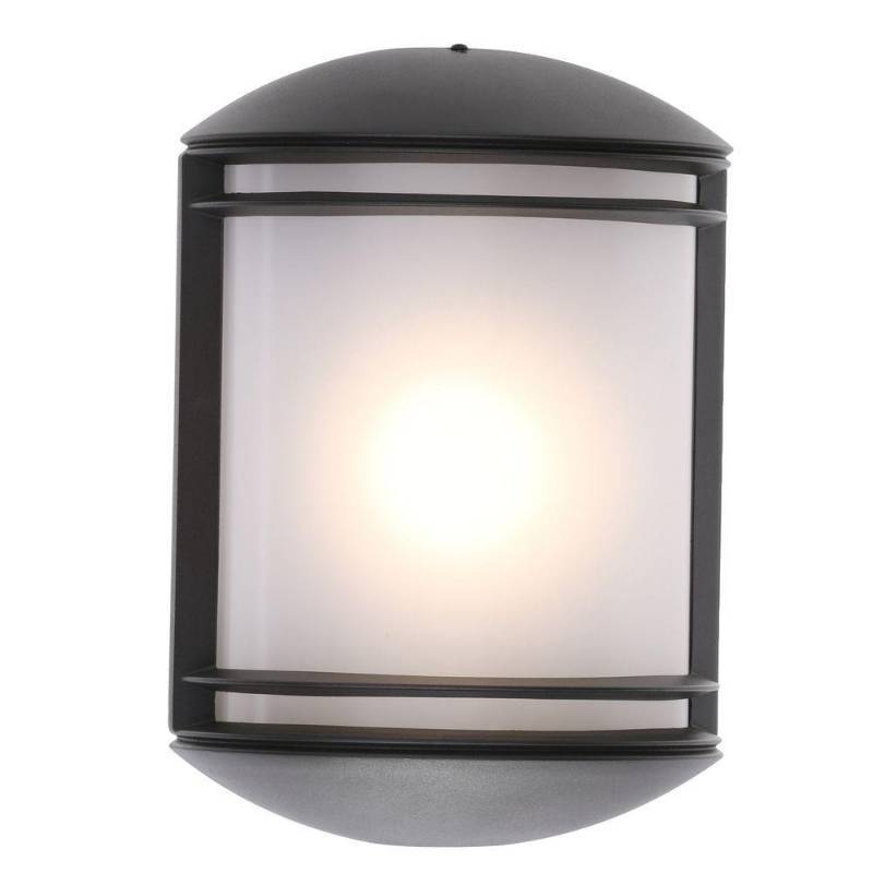 lot 36 image: Lithonia Lighting Bronze Outdoor Integrated LED Wall Mount Sconce