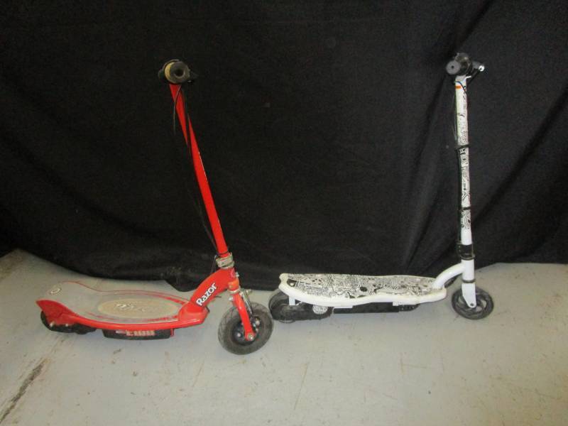 lot 2 image: 2 Electric Scooters not tested no chords