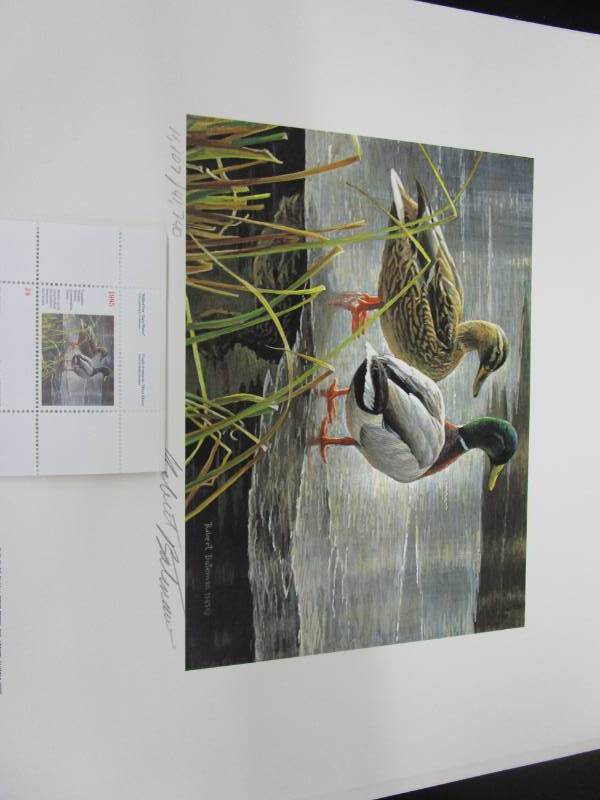lot 28 image: Canadian Wildlife Conservation Print and Stamp numbered and signed 1110741,740 Robert Bateman