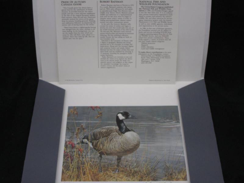 lot 31 image: 1987 National Wildlife Foundation Print and Duck stamp numbered and Signed 625115294