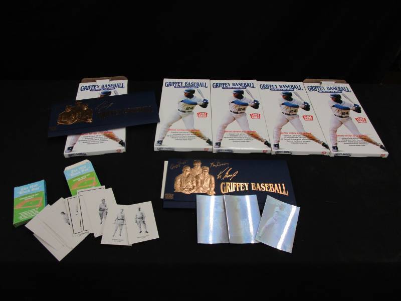 lot 79 image: 5 Griffey Hologram Sets and 2 1919 Black Sox team cards sets