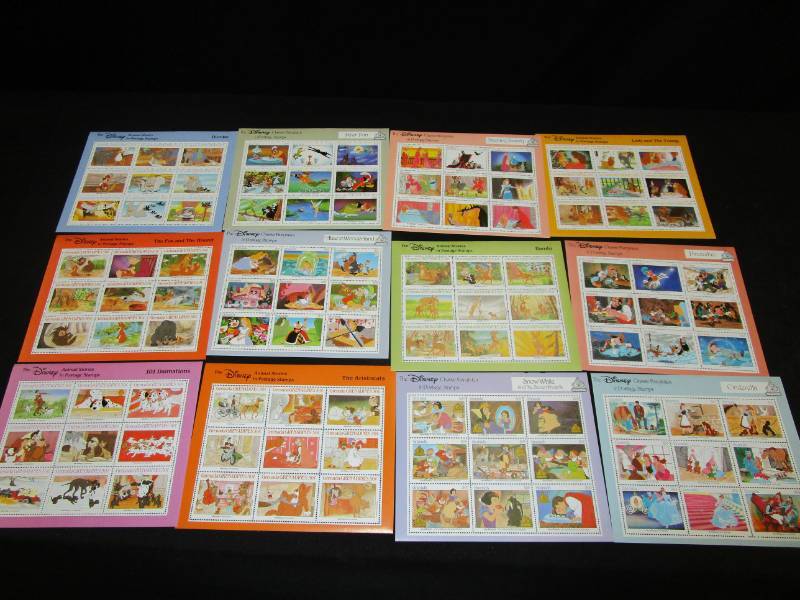 lot 80 image: Disney collector postage stamps