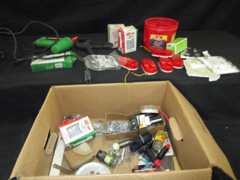 lot 103 image: Lights Assc. And Misc Hardware and Tools