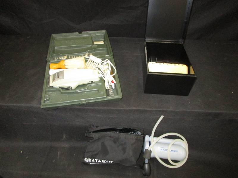 lot 104 image: Craftsman Shaver, Water Drinking KATADYN
