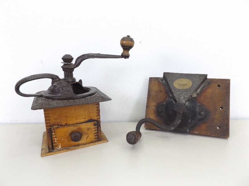 lot 43 image: Antique Coffee and Spice Grinders