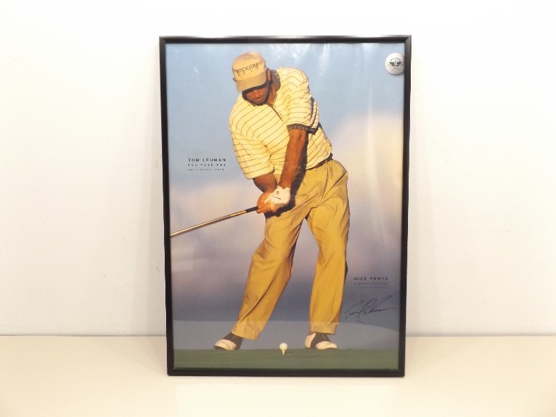 lot 48 image: Autographed Poster of Golf Pro Tom Lehman