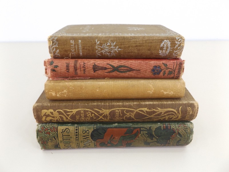 lot 50 image: Lot of 5 Antique First Edition Books