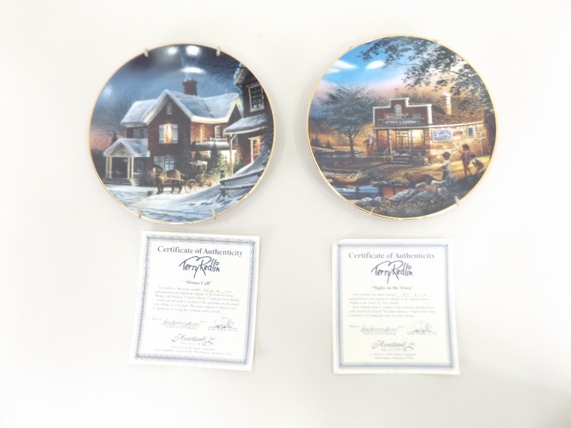 lot 52 image: Lot of 2 Terry Redlin Collectors Plates