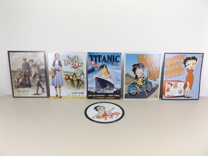 lot 57 image: Lot of Metal Litho Signs
