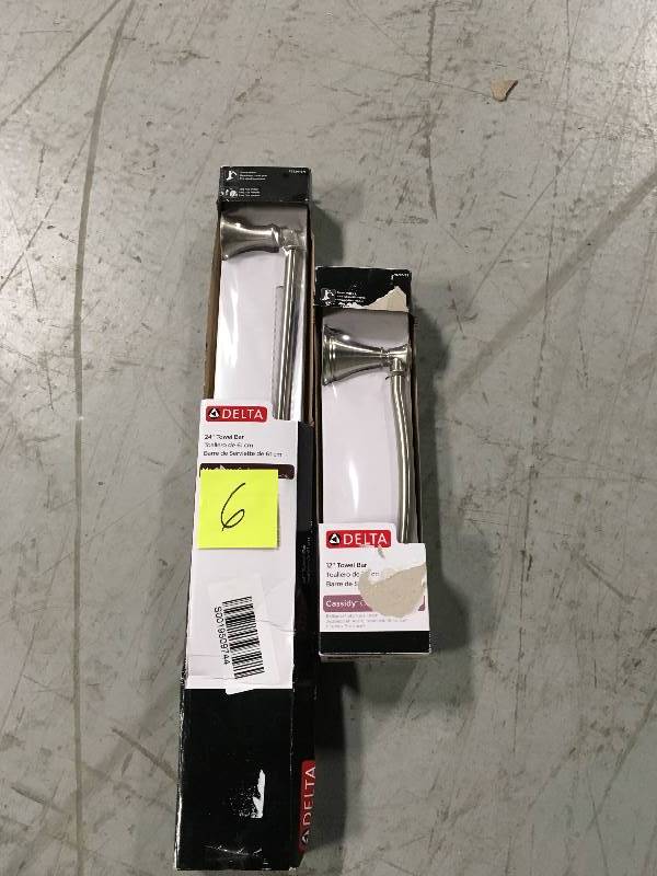 lot 6 image: Lot of 2 Delta Bathroom Bars New