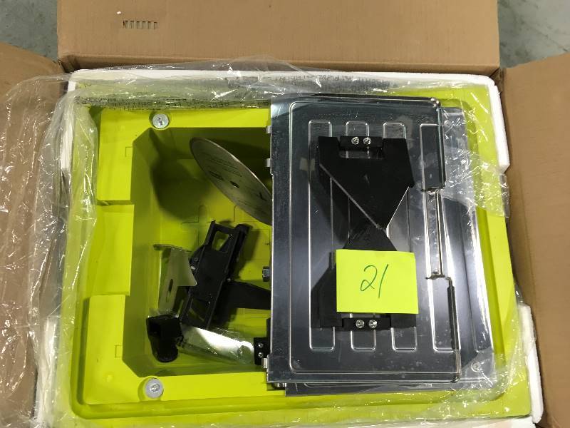 lot 21 image: Ryobi 7 in. 4.8 Amp Tabletop Tile Saw used in working conditions