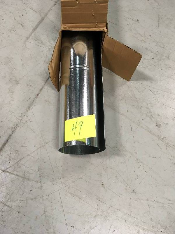 lot 49 image: Master Flo 6 in. x 5 ft. Beaded Metal Duct Pipe new