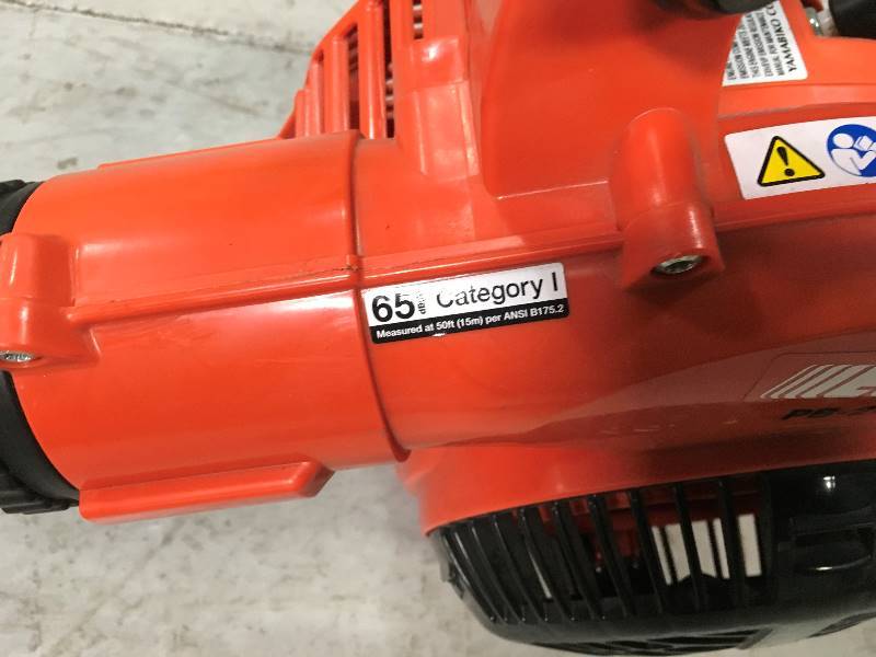 lot 97 image: ECHO 165 mph 391 CFM 2-Cycle Gas Low Noise Handheld Blower in working conditions
