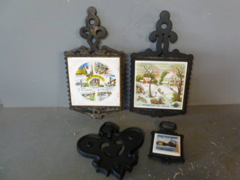 lot 164 image: Cast Iron Trivets