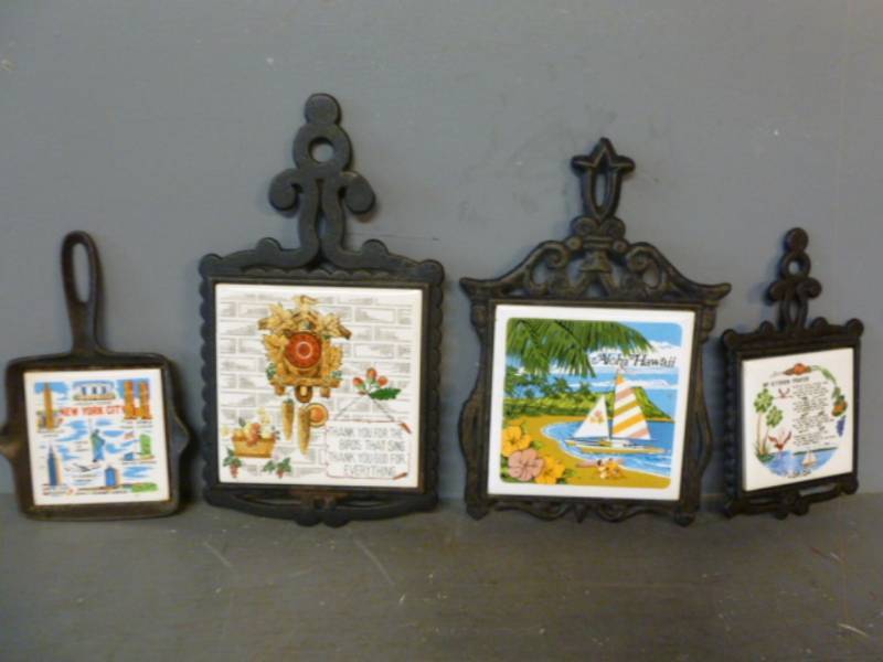 lot 165 image: Cast Iron Trivets