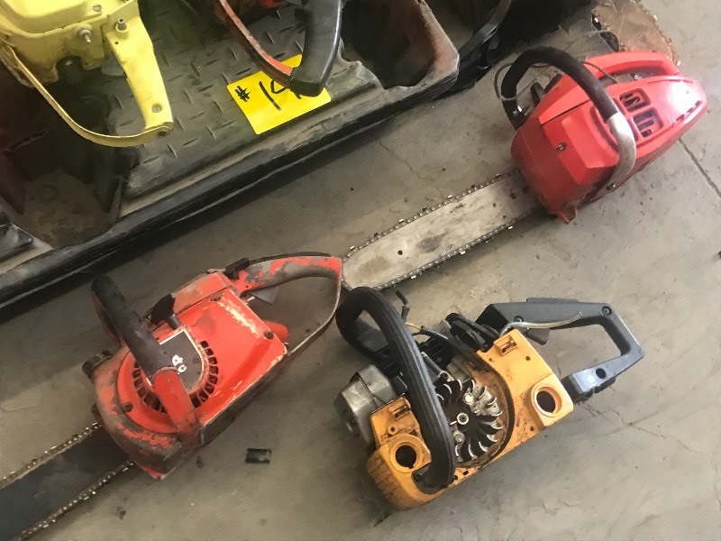 lot 14 image: Lot Of Assorted Chainsaws