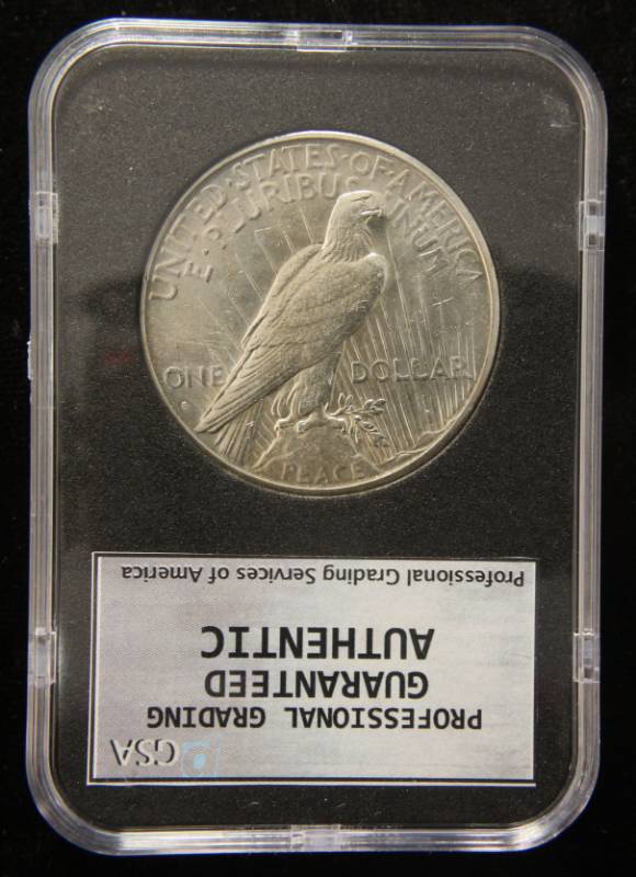 1928-S PEACE SILVER DOLLAR MS64 PGSA