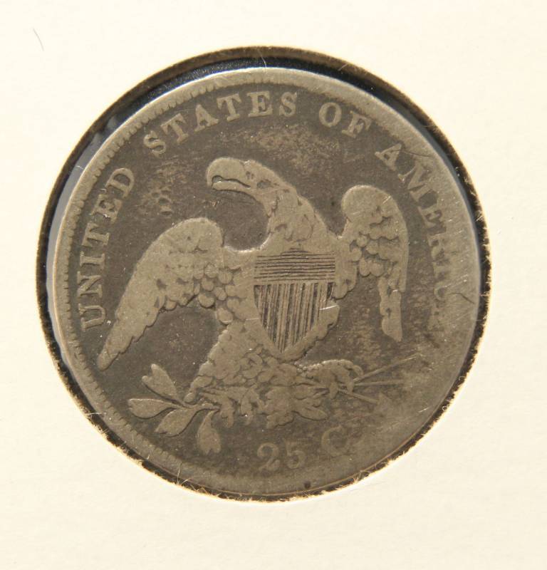 1836 US CAPPED BUST SILVER QUARTER