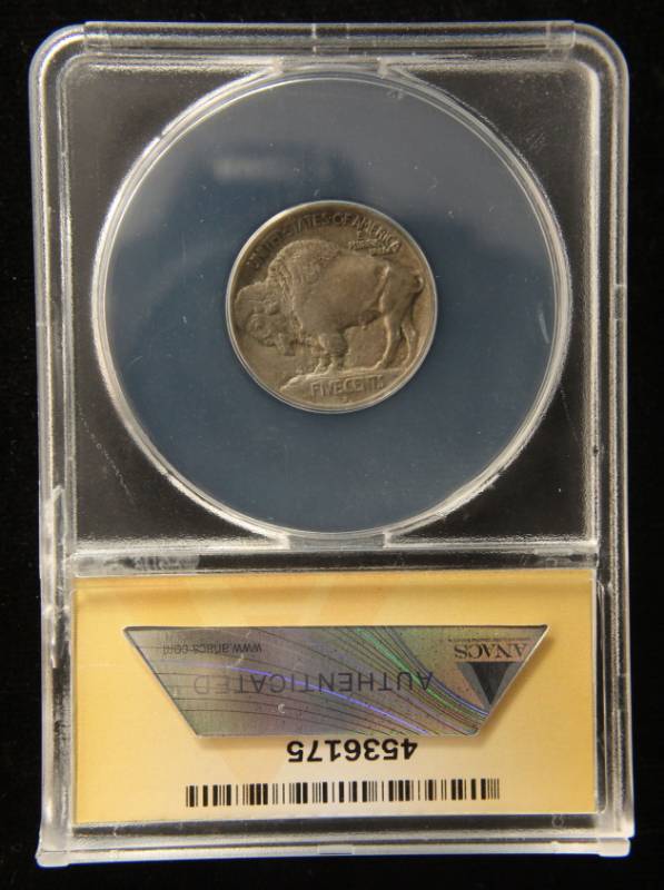1913-D TYPE I BUFFALO NICKEL AU50 ANACS