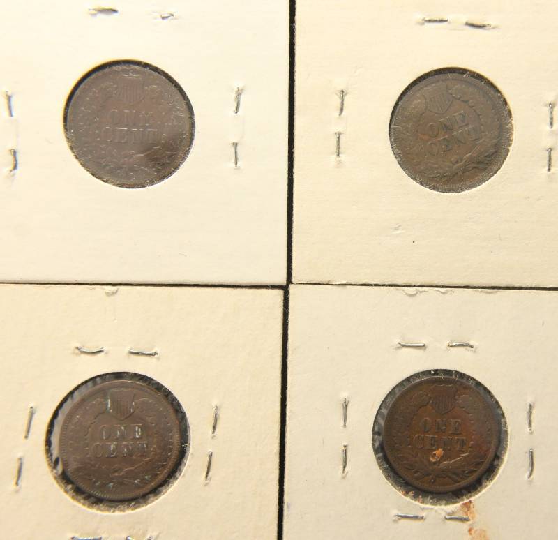(4) INDIAN HEAD CENTS 1899 1902 1903 1904 G-VF