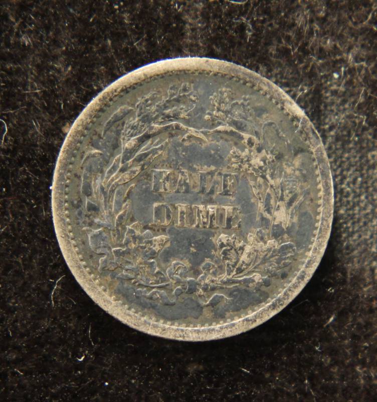 1862 US HALF DIME VF (COIN LOOKS GREAT IN HAND)