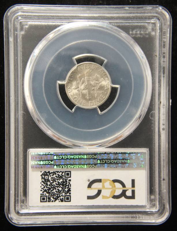 1952-S ROOSEVELT SILVER DIME MS66 FB PCGS