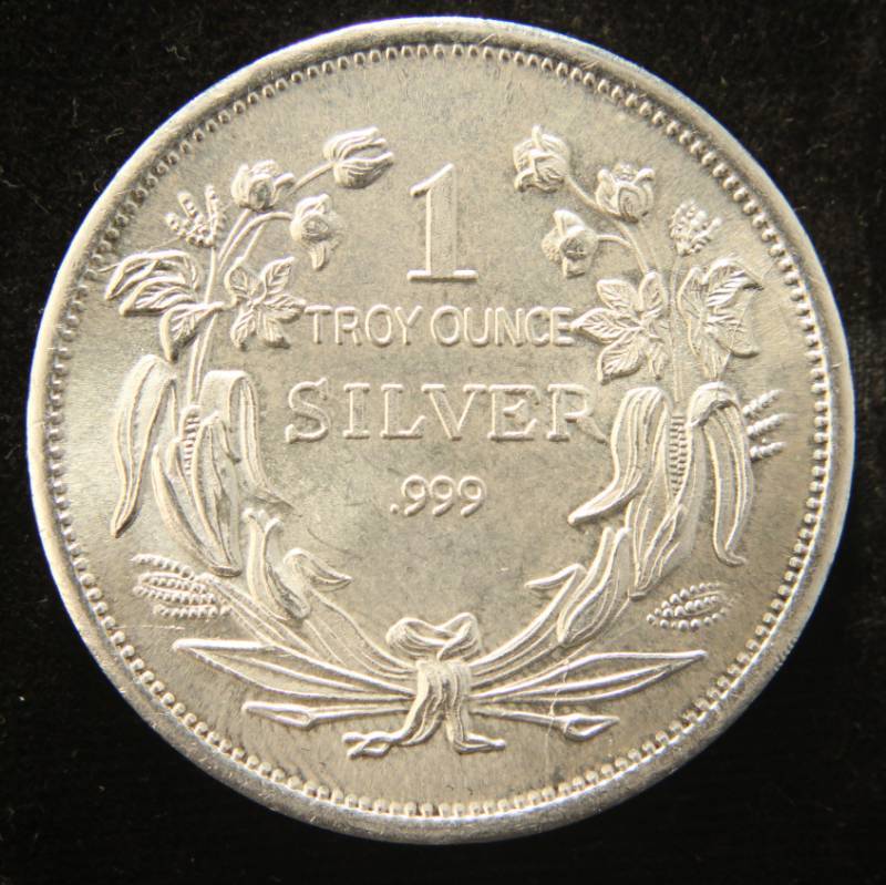 1 TROY OZ. .999 FINE SILVER SEATED LIBERTY DESIGN
