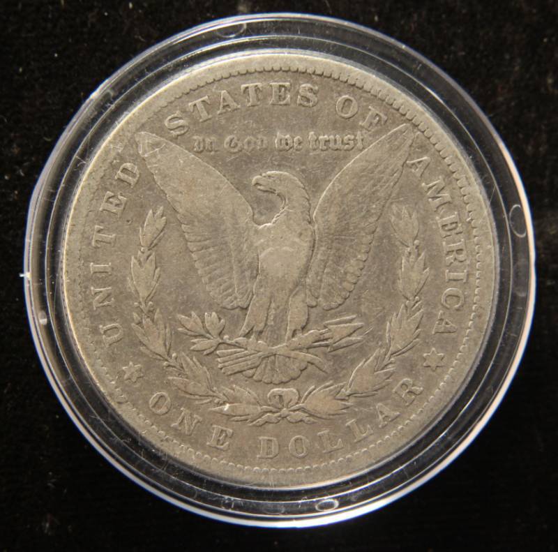 1879 MORGAN SILVER DOLLAR IN AIRTITE