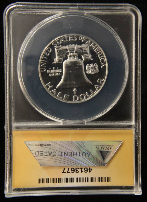 1961 PROOF FRANKLIN HALF DOLLAR PF66 ANACS