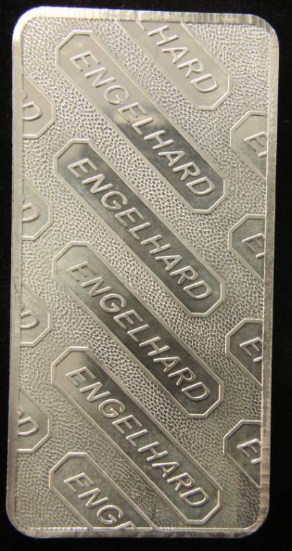 10 TROY Oz. .999 FINE SILVER BAR ENGELHARD