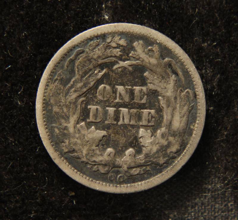 1876-CC CARSON CITY SEATED LIBERTY DIME