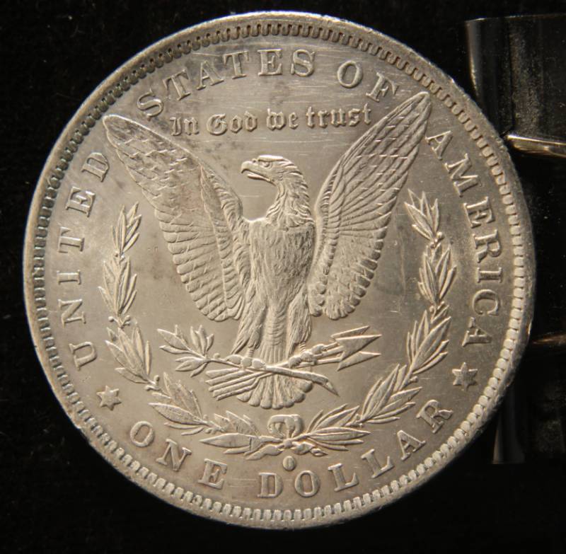 1884-O MORGAN SILVER DOLLAR UNC DETAILS CLEANED