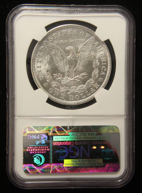 1921 MORGAN SILVER DOLLAR MS62 NGC