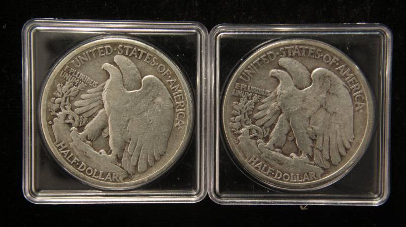 (2) WALKING LIBERTY HALF DOLLARS 1939-D & 1947-D