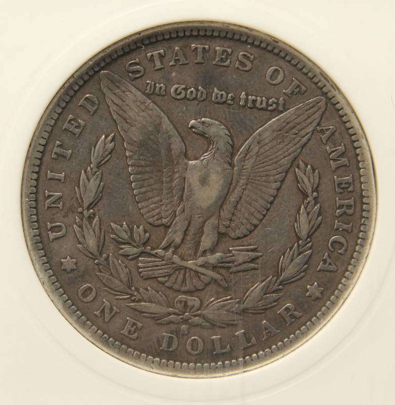 1893-S MORGAN SILVER DOLLAR VF35 PCI CERTIFIED KEY DATE COIN