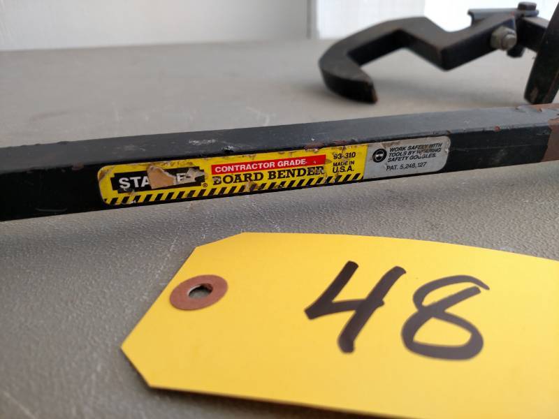 lot 48 image: Stanley Board Bender...