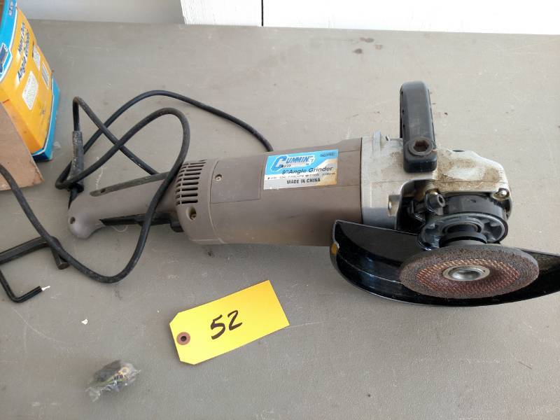 lot 52 image: Cummins 9 Angle Grinder, Works...