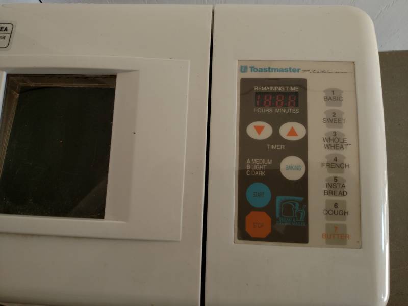 lot 72 image: Toastmaster Platinum Breadmaker, Wo...