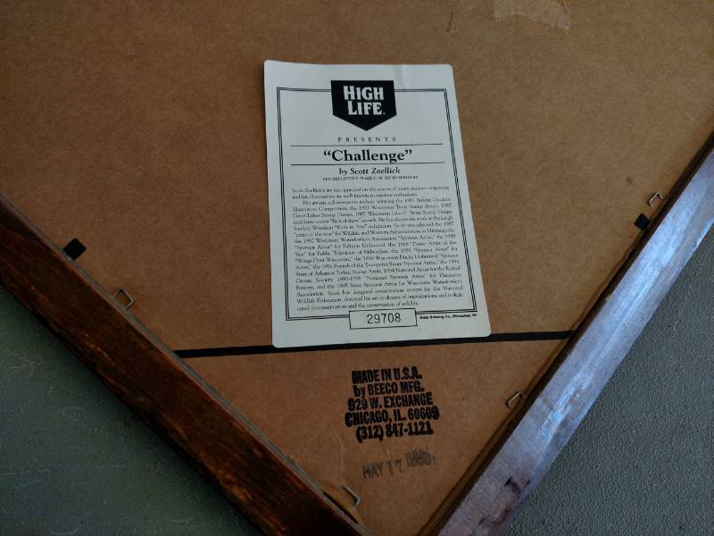 lot 109 image: Miller High Life Challenge Mirror, ...