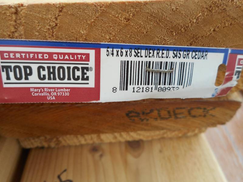 Cedar Lumber
