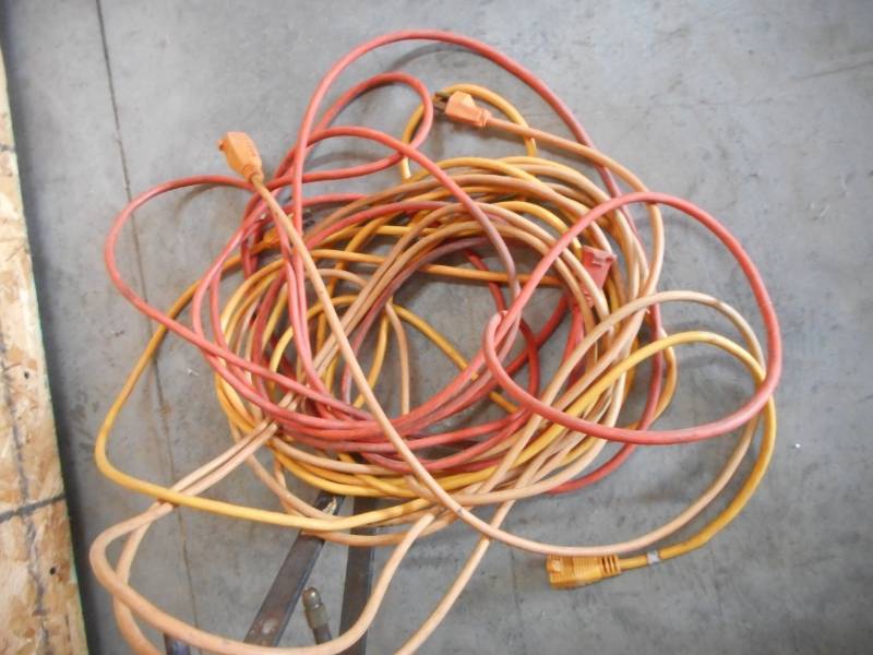 Propane Tank and Extension Cords