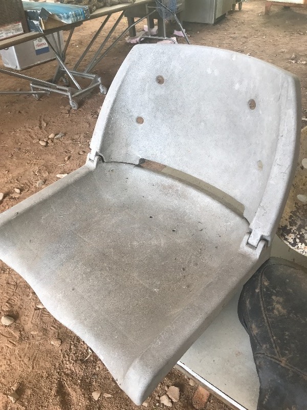lot 48 image: 3 TRACTOR SEATS