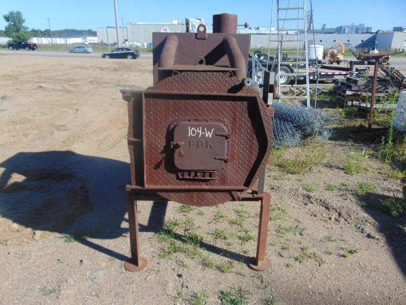 lot 12 image: Large Wood Stove with Stand