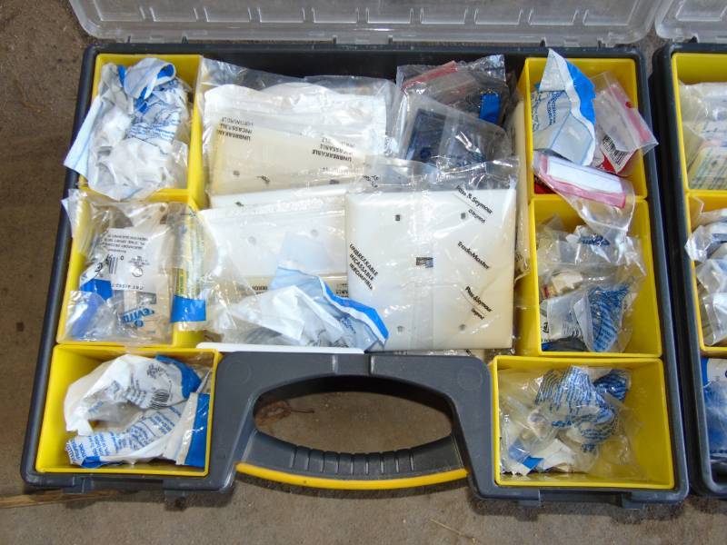 lot 38 image: (3) Cases of Wire and Cables Accessories