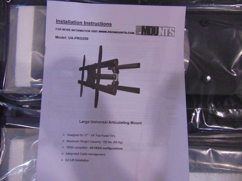 lot 76 image: Large TV Mount