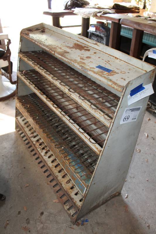 lot 69 image: Metal Display Stand - Testors Paints