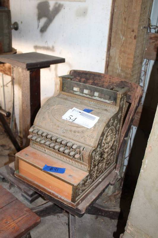 lot 54 image: National Brass Cash Register